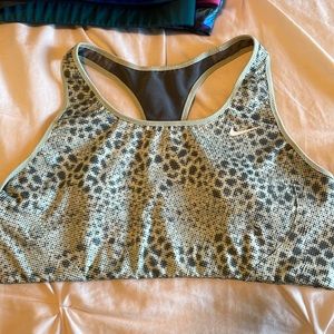Nike swoosh sports bra L